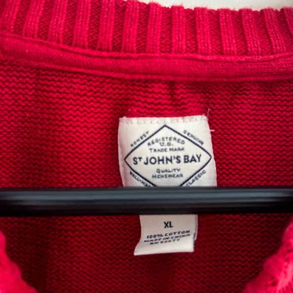 Unisex St. Johns Bay Holiday Sweater Size XL Christmas Winter Moose Snowflake - Picture 5 of 5